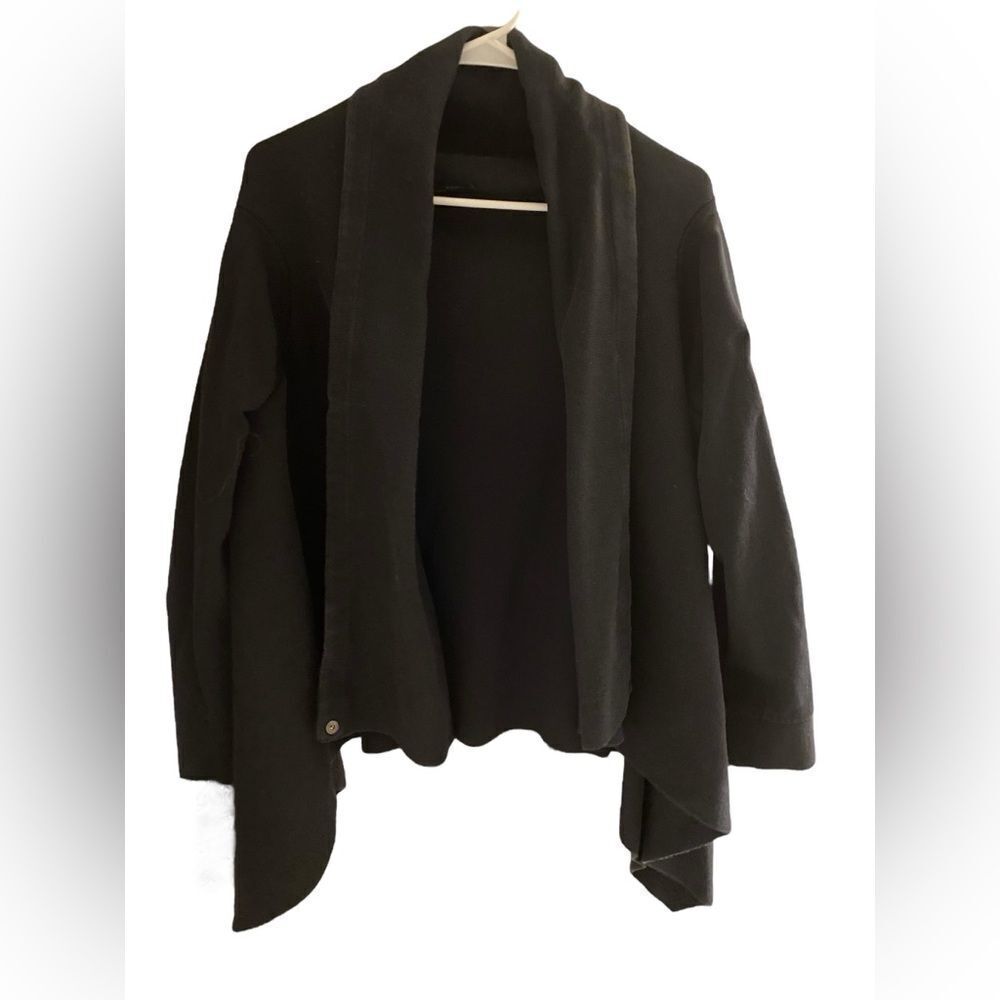All Saints Luxury, High End Drape Cowl Neck Quality Cotton Sweater, L